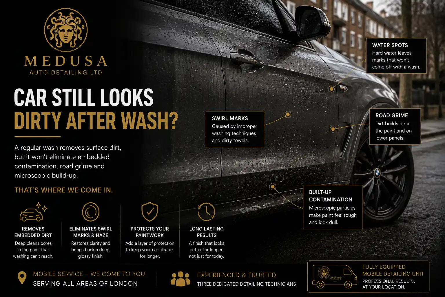 Why Your Car Still Looks Dirty After Washing It