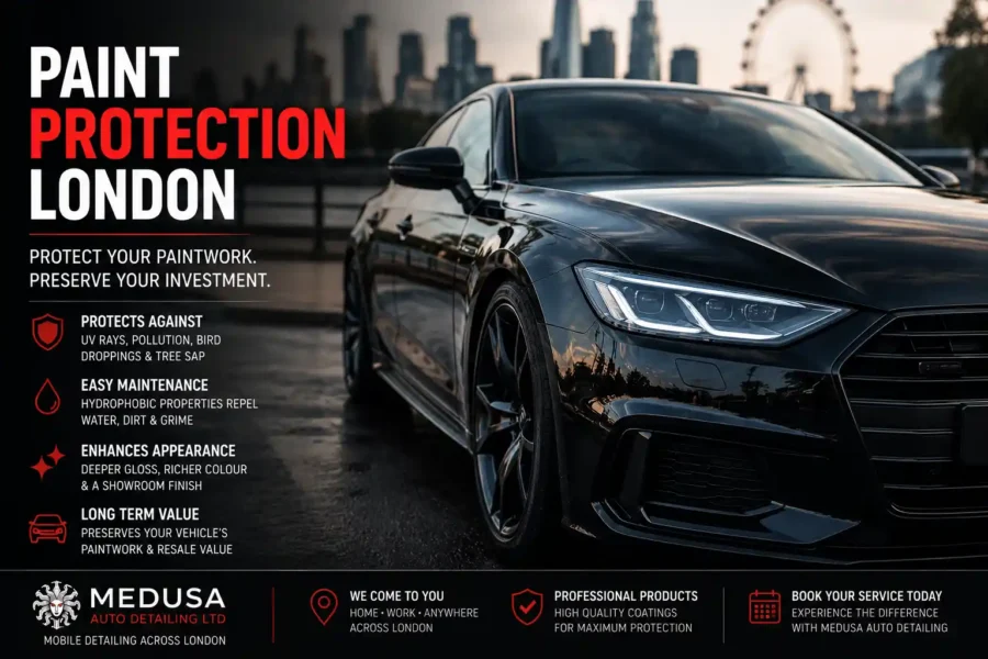 professional paint protection service on a vehicle in London